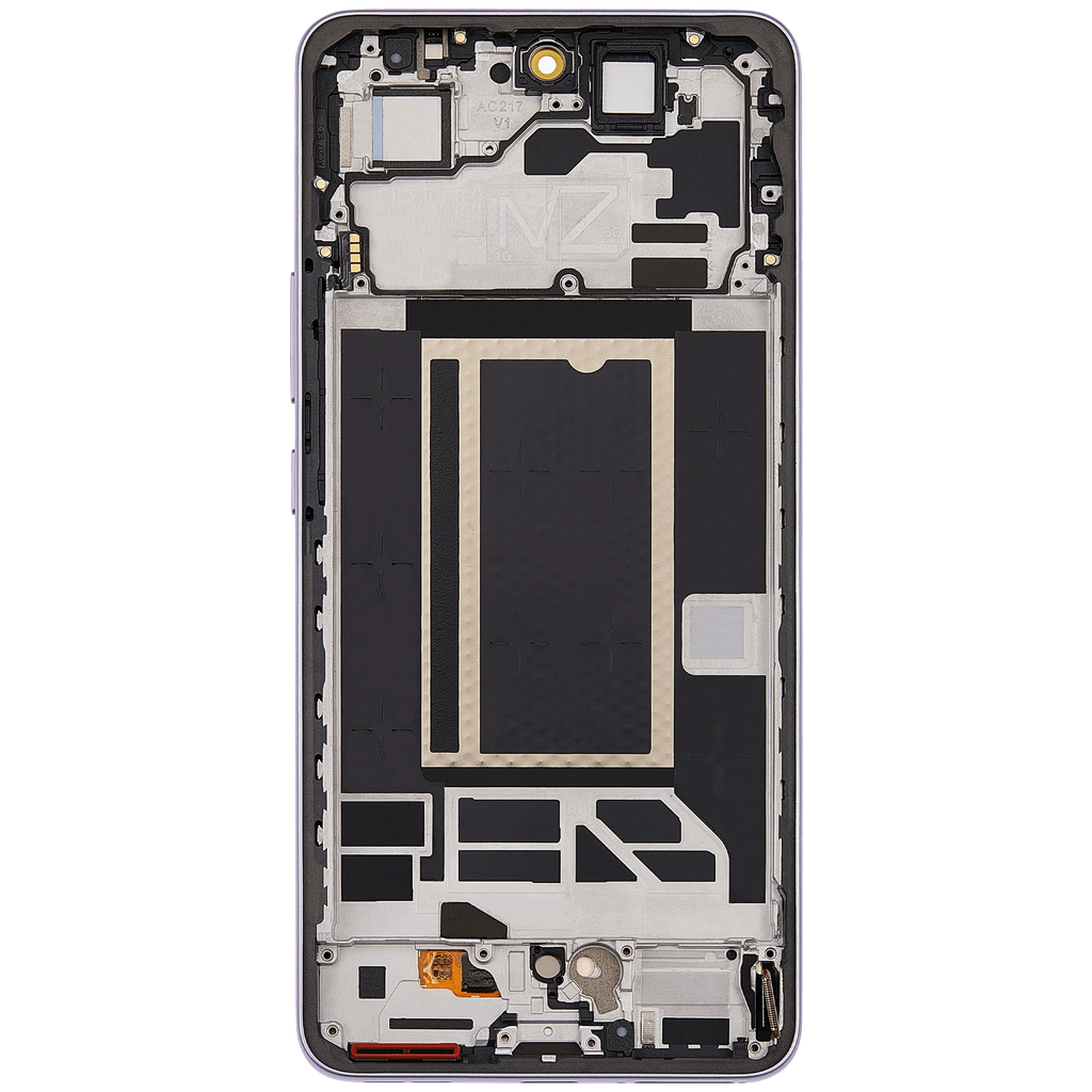 OLED-Display mit Rahmen für Oppo Reno13 F 4G / 5G (Refurbished) (Plume Purple)