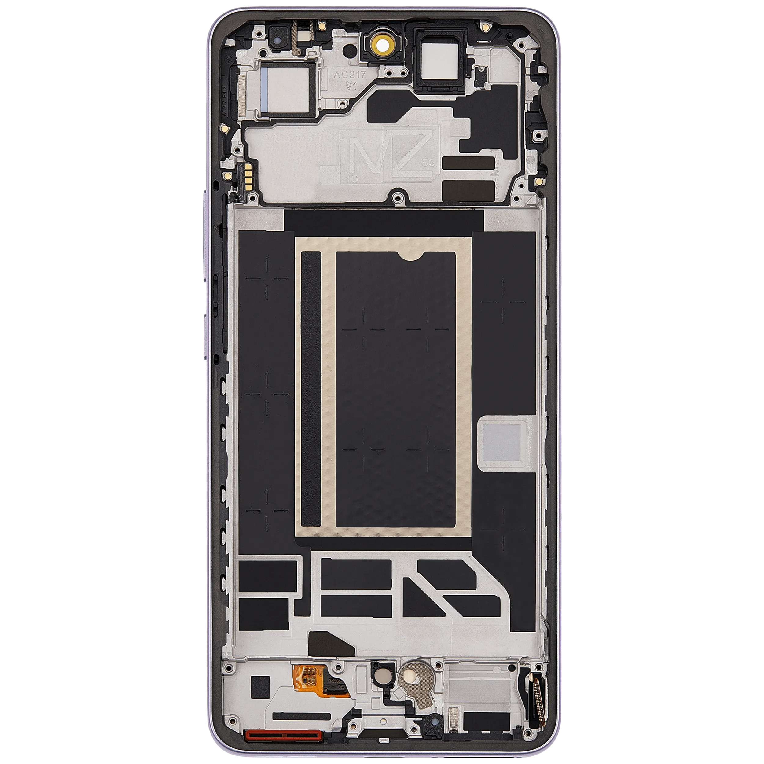 OLED-Display mit Rahmen für Oppo Reno13 F 4G / 5G (Refurbished) (Plume Purple)