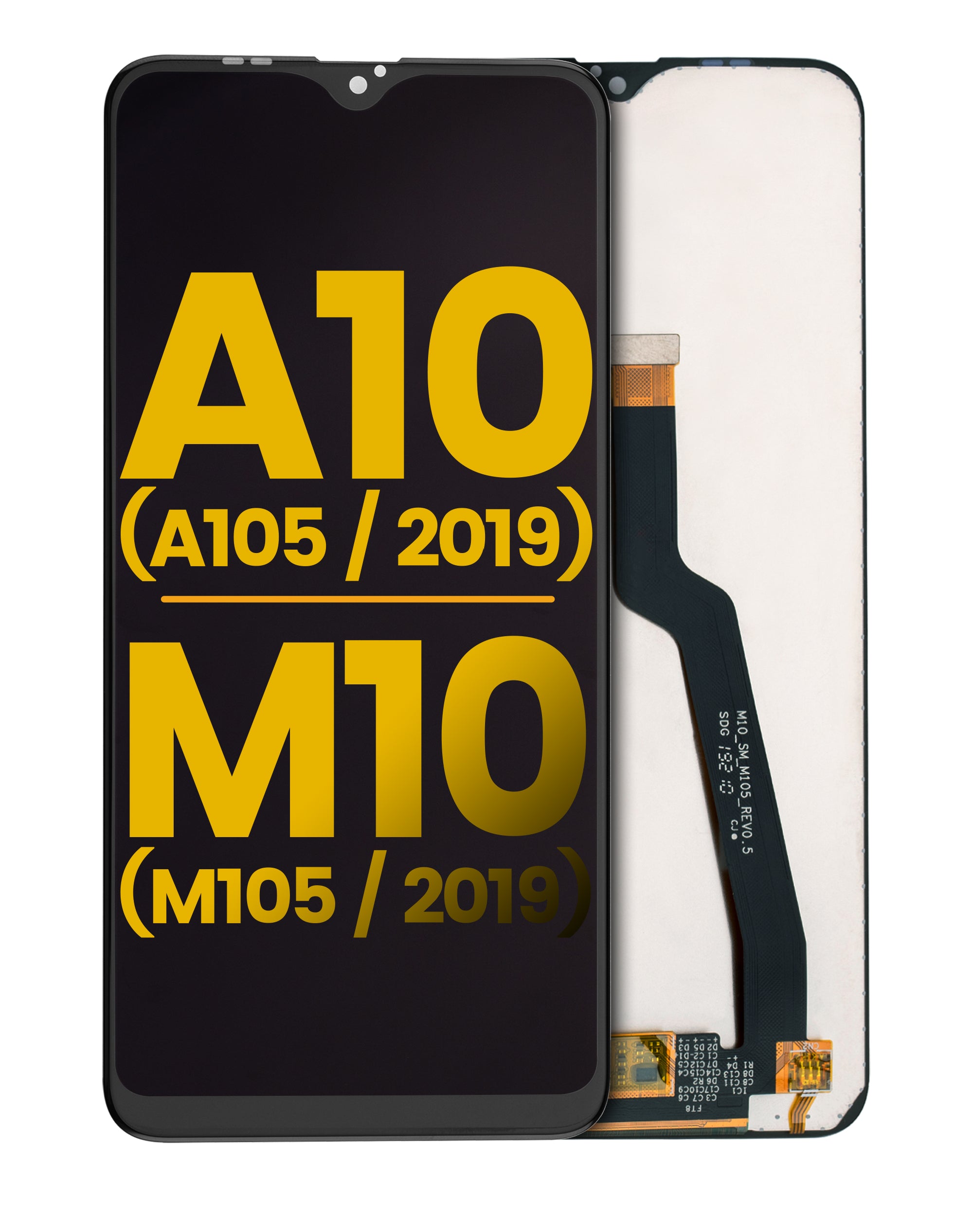LCD-Display ohne Rahmen für Samsung Galaxy A10 (A105 / 2019) / M10 (M105 / 2019) (Refurbished) (Alle Farben)