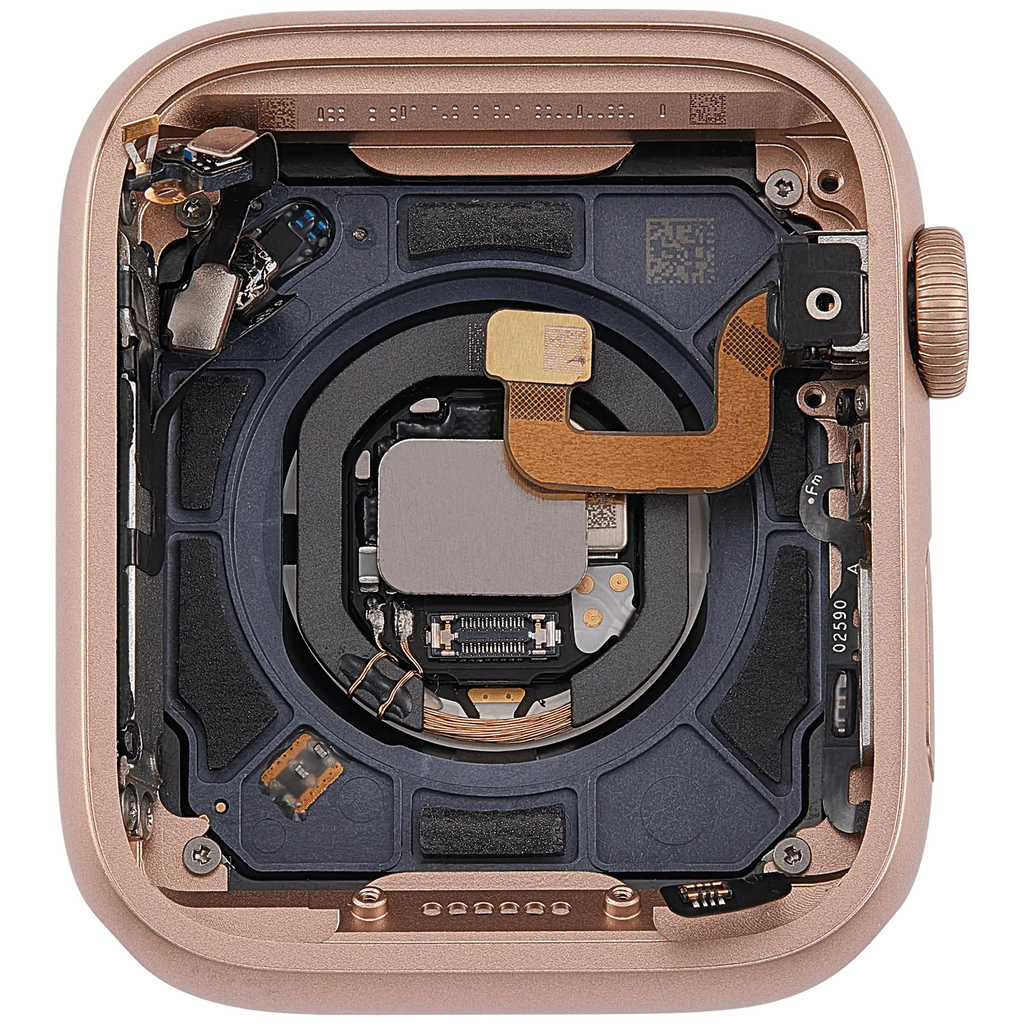 Backcover/Rahmen Compatible für Watch Series 6 (44MM) (gebrauchter OEM-Ausbau, Qualität A) (Cellular Version) (Aluminum / Rose Gold)