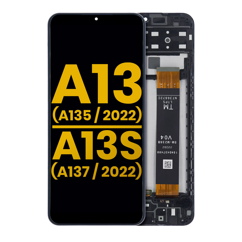 LCD-Komplettbaugruppe mit Rahmen Samsung Galaxy A13 4G/A13s (wiederaufbereitet)