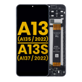 LCD Complete Assembly with Frame for Samsung Galaxy A13 4G (A135/2022) / A13s (A137/2022) (Refurbished) (All Colors)