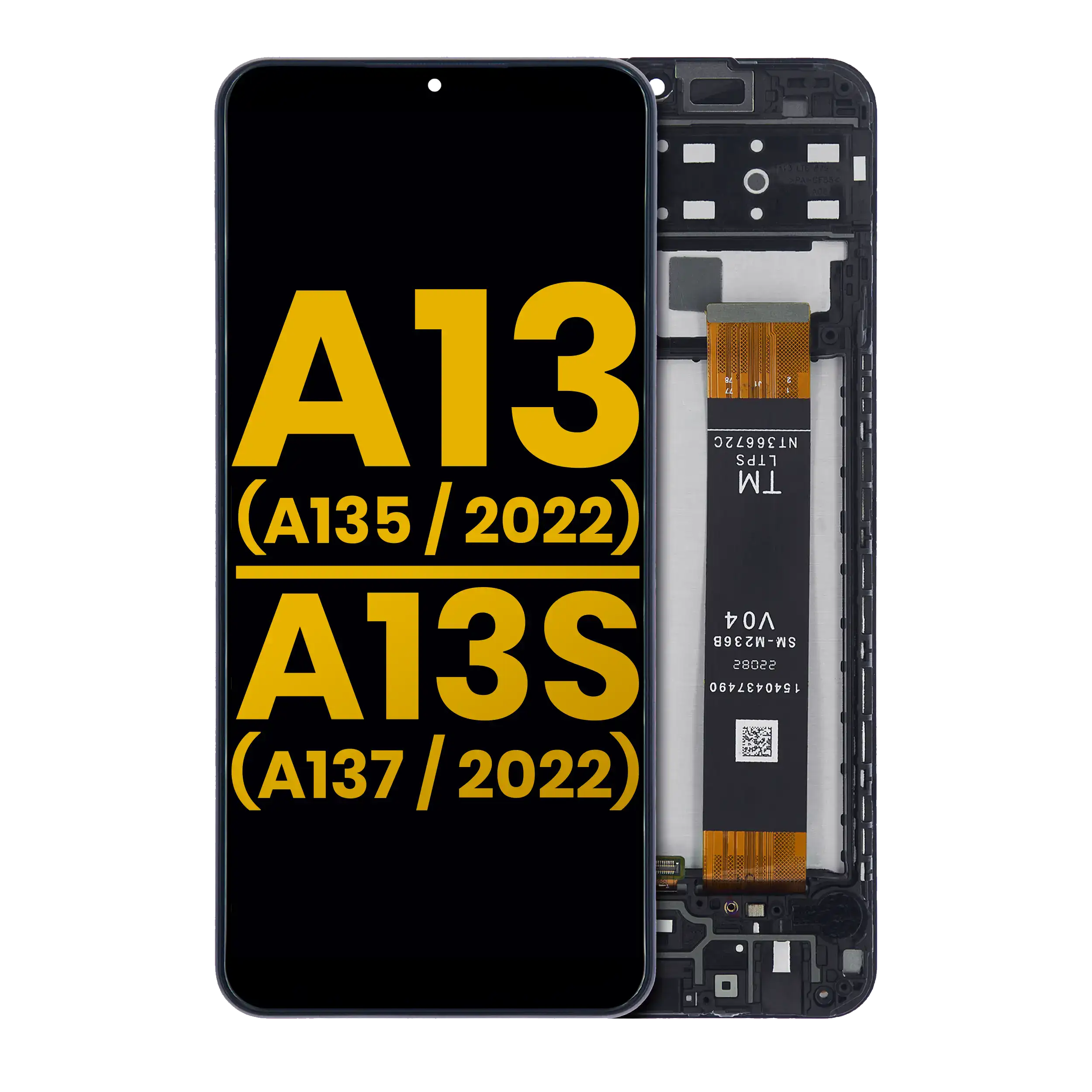 LCD-Komplettbaugruppe mit Rahmen Samsung Galaxy A13 4G/A13s (wiederaufbereitet)