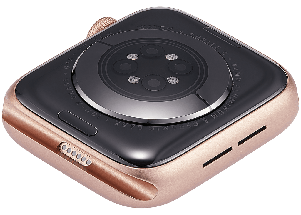 Backcover/Rahmen Compatible für Watch Series 6 (44MM) (gebrauchter OEM-Ausbau, Qualität A) (GPS Version) (Aluminum / Rose Gold)