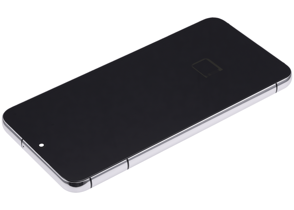 OLED-Display mit Rahmen für Samsung Galaxy S22 Plus 5G (US & Internationale Version) (Aftermarket Plus) (120Hz) (Weiß)