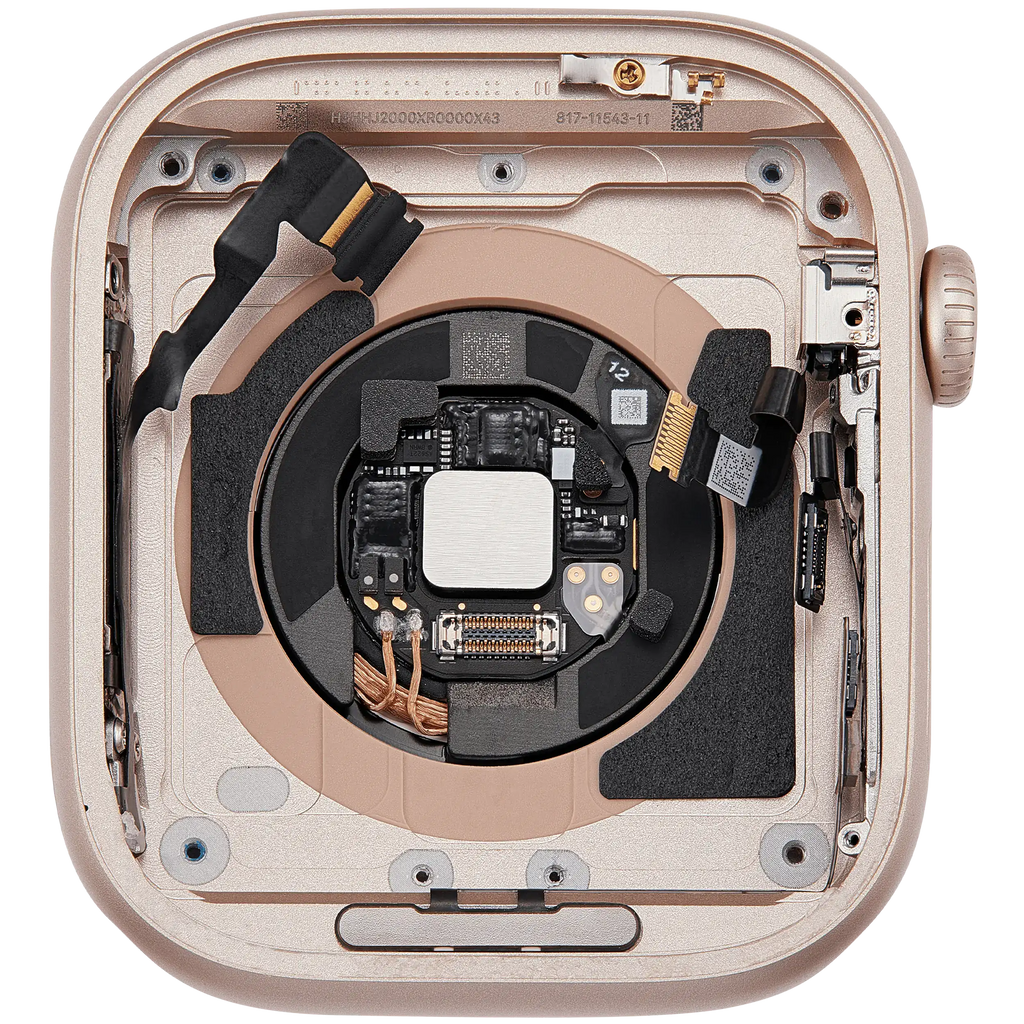 Backcover/Rahmen für Watch Series 11 (46MM) (gebrauchter OEM-Ausbau, Qualität A) (GPS Version) (Aluminum / Rose Gold)