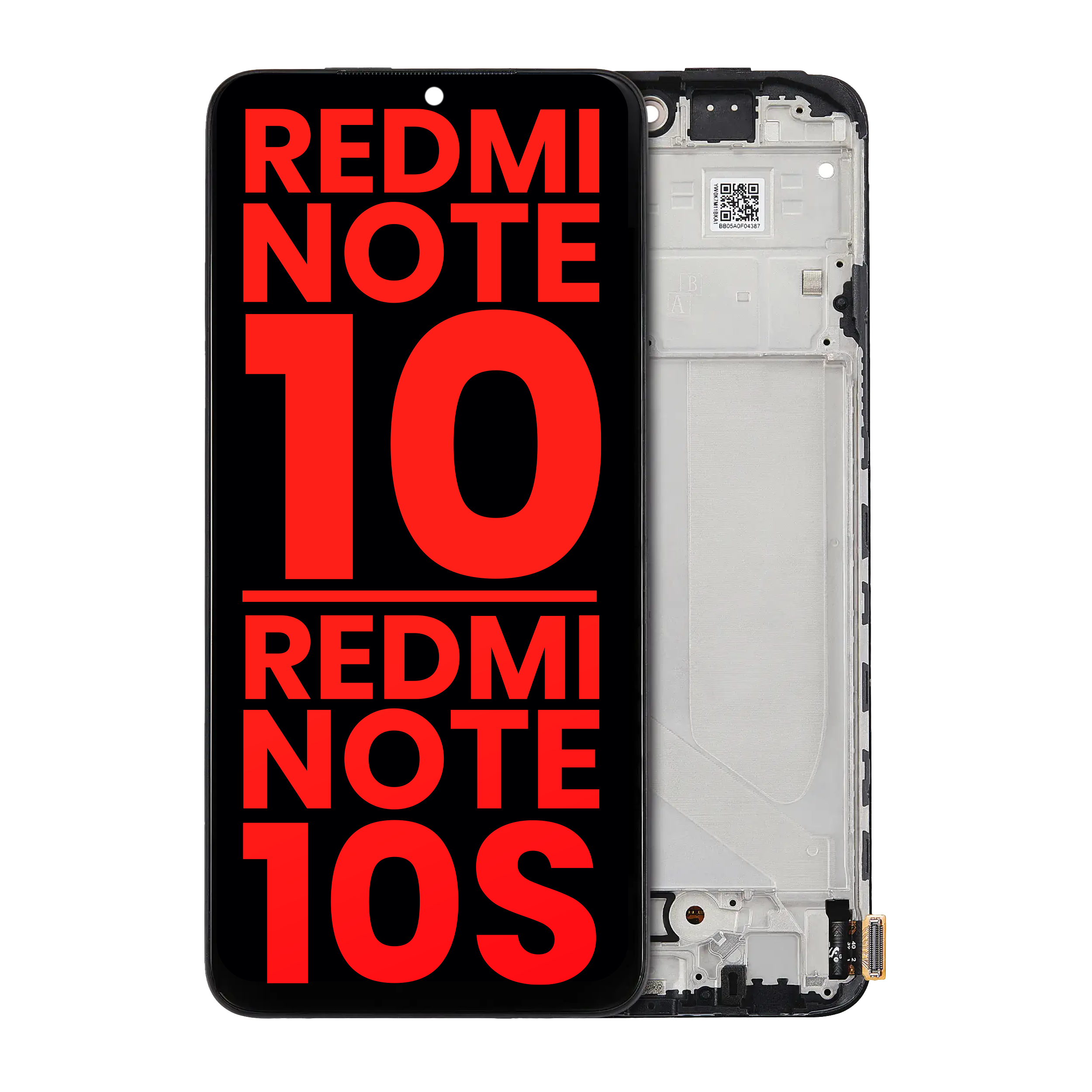 OLED Display with Frame for Xiaomi Redmi Note 10 4G / Redmi Note 10S (Aftermarket Plus) (All Colors)