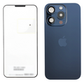 Backcover m. MagSafe,NFC,Blitz-Flexkabel für iPhone 15 Pro (OEM, Blau Titanium,