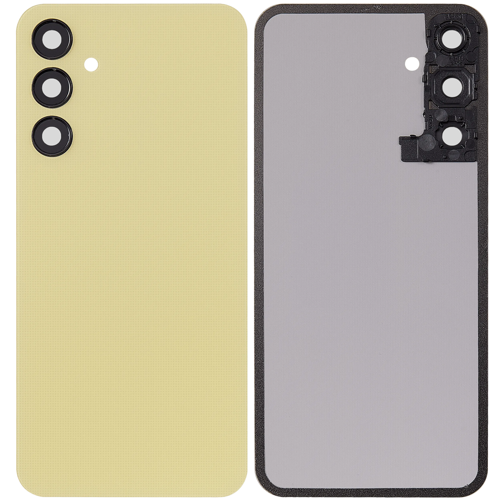 Backcover mit Camera Lens für Samsung Galaxy A25 5G (A256 / 2023) (ohne Logo) (Aftermarket Plus) (Personality Yellow)