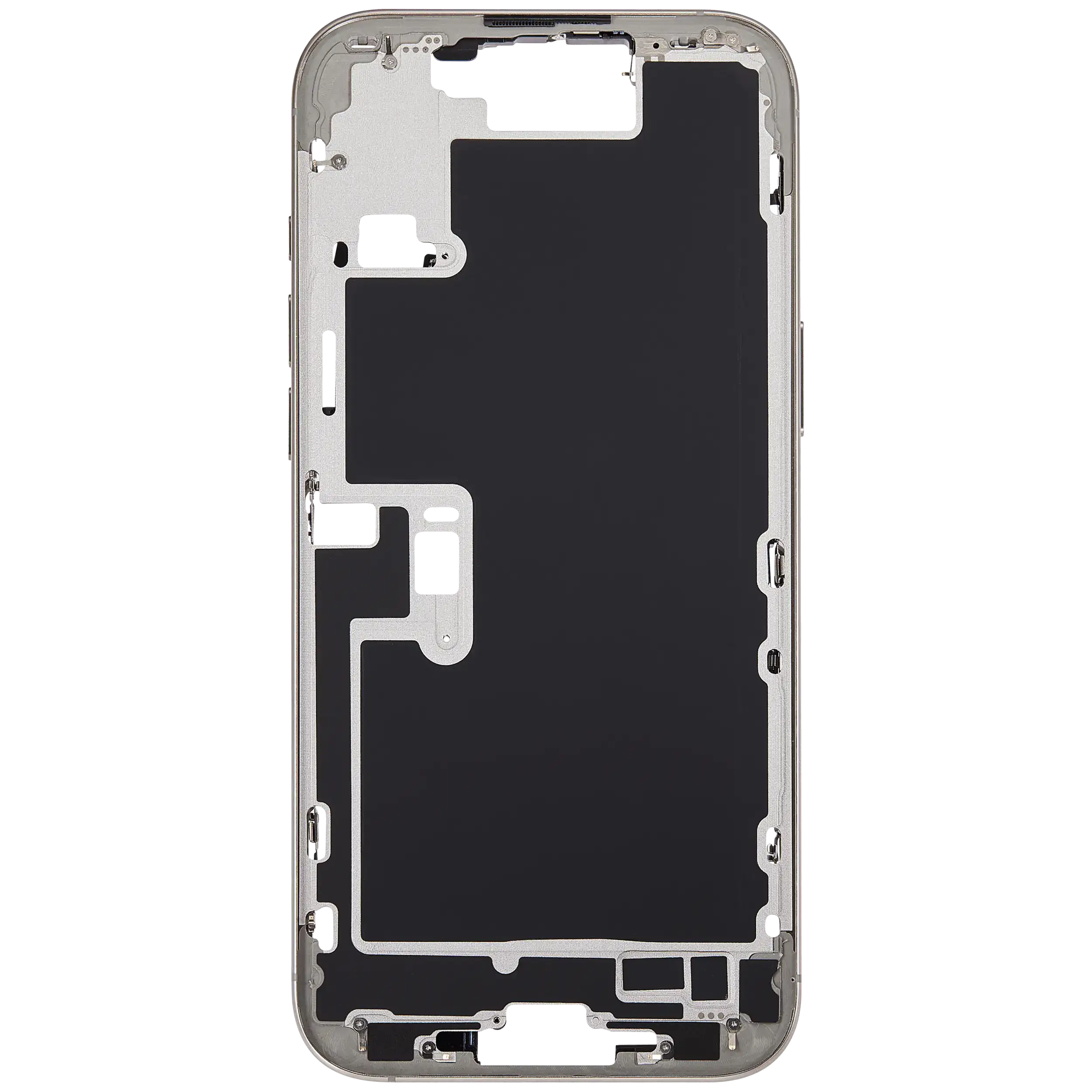 Midframe/Rahmen mit Power And Volume Button für iPhone 16 Pro Max (US-Version) (Aftermarket Plus) (Natural Titanium)