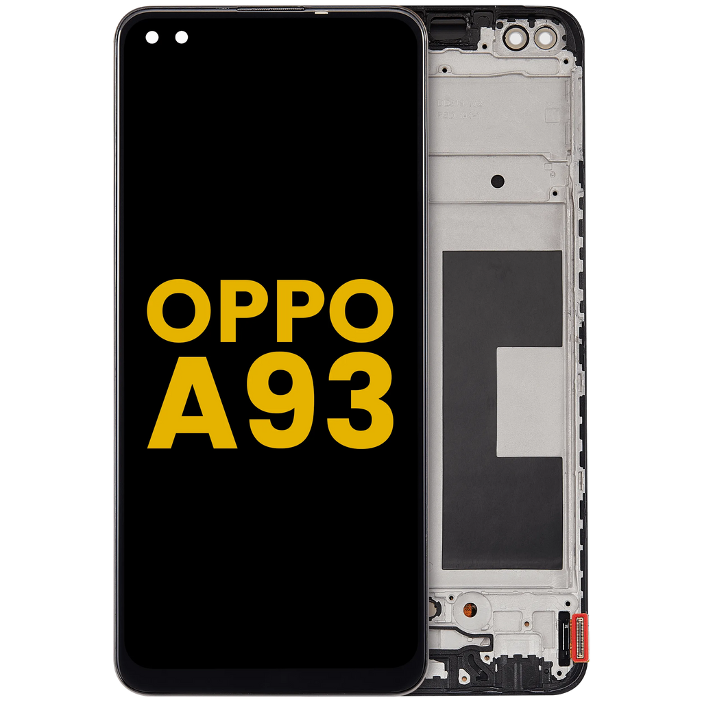 OLED-Display mit Rahmen Compatible für Oppo A93 (2020) (Refurbished) (Alle Farben)