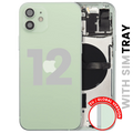 Backcover/Rahmen mit Small Parts für iPhone 12 (EU / Global Version) (gebrauchter OEM-Ausbau, Qualität B) (Grün)