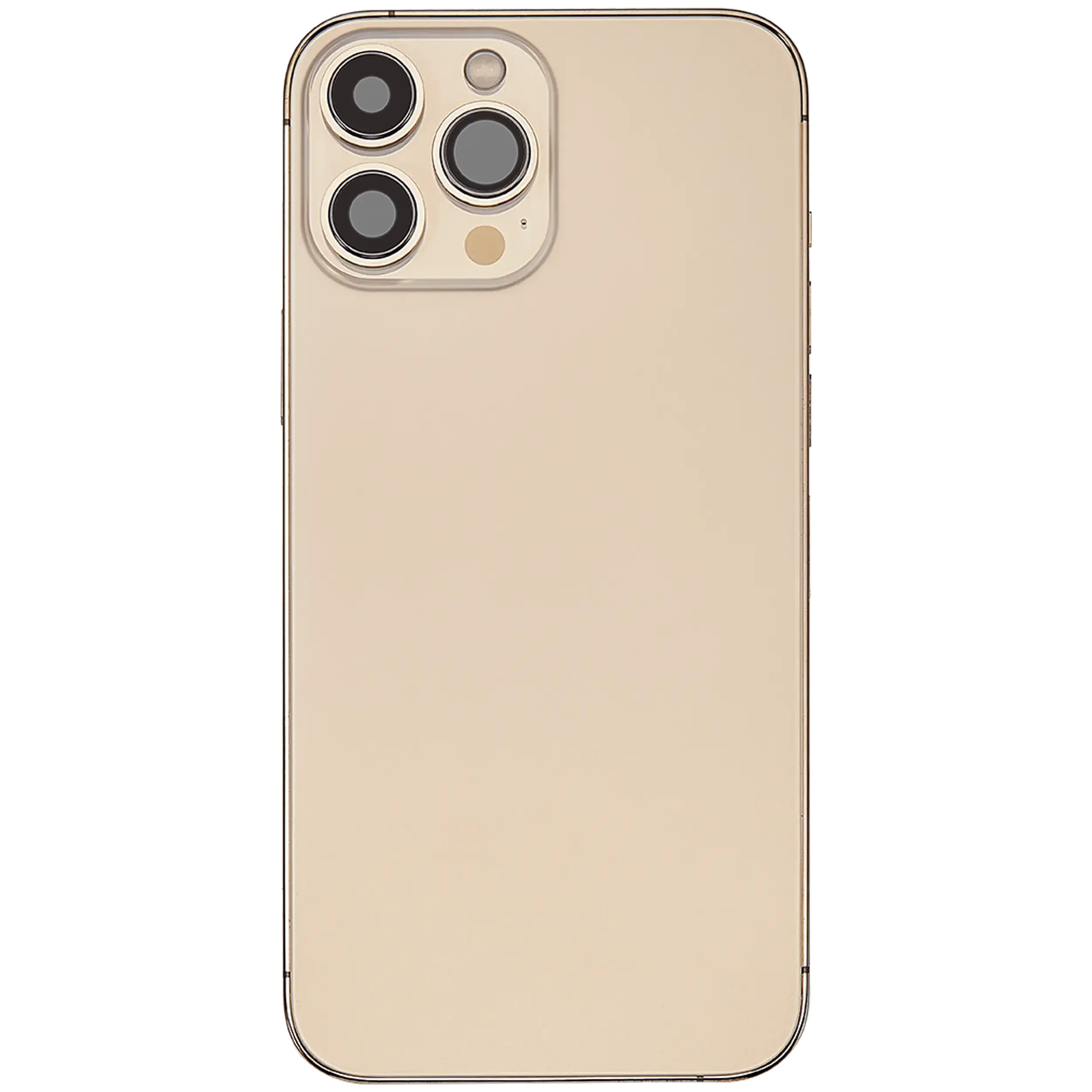 Backcover/Rahmen mit Ladebuchse Flex & Small Parts für iPhone 13 Pro Max (EU / Global Version) (gebrauchter OEM-Ausbau, Qualität B) (Gold)