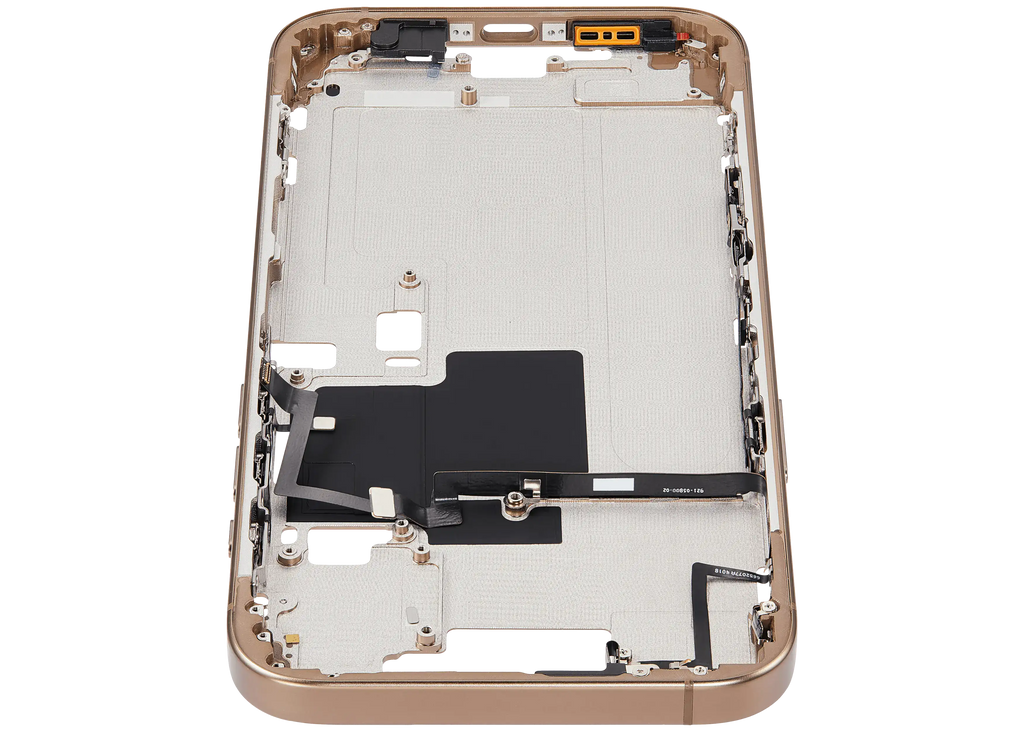 Midframe/Rahmen mit Power And Volume Button für iPhone 16 Pro Max (US-Version) (Aftermarket Plus) (Desert Titanium)
