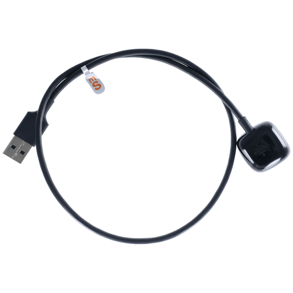 USB-A Magnetic Watch Charging Cable für Google Pixel Watch Series 2 / Series 3 (1 m / 3.3 ft) (OEM Grade: A) (Schwarz)