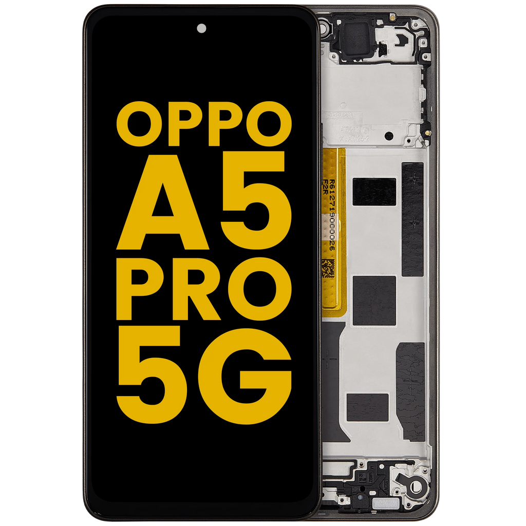 LCD-Display mit Rahmen Compatible für OPPO A5 Pro 5G (Refurbished) (Mocha Brown)