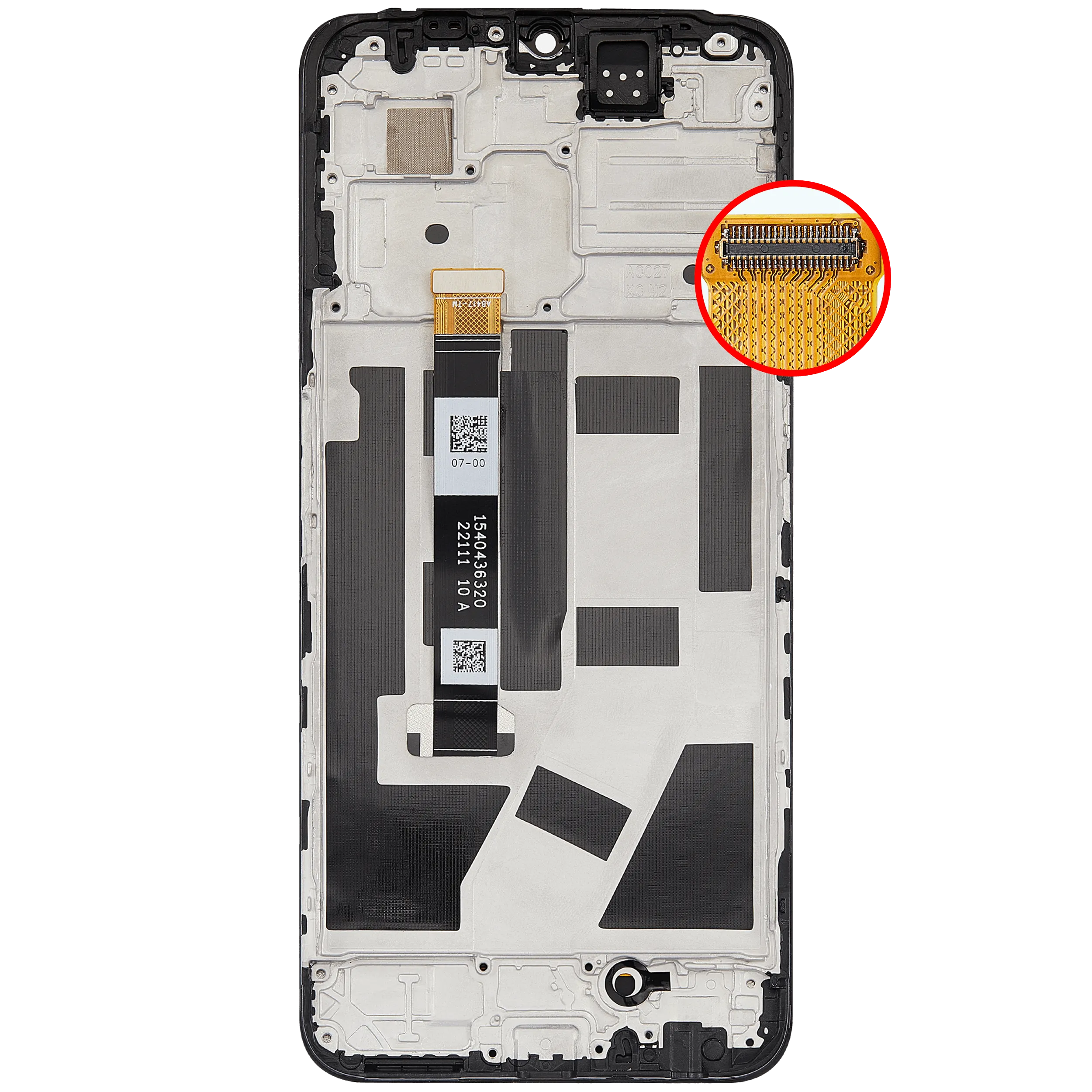 LCD-Display mit Rahmen Compatible für Oppo A97 (2022) (Refurbished) (Alle Farben)