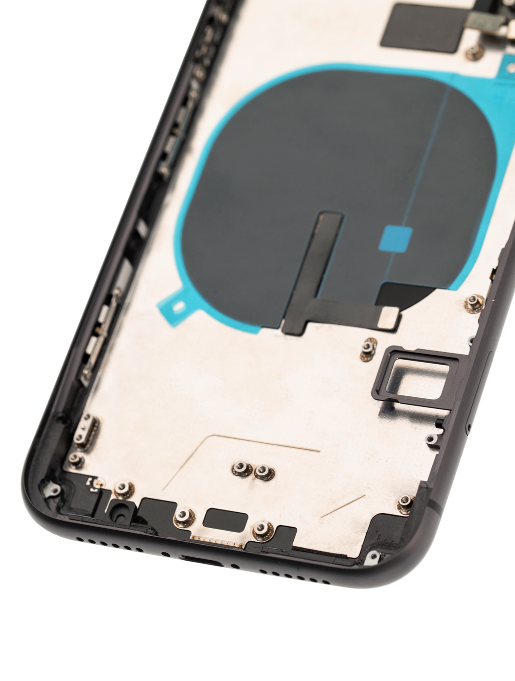 Backcover/Rahmen mit Small Components Pre-Installed für iPhone 11 (gebrauchter OEM-Ausbau, Qualität C) (Schwarz)