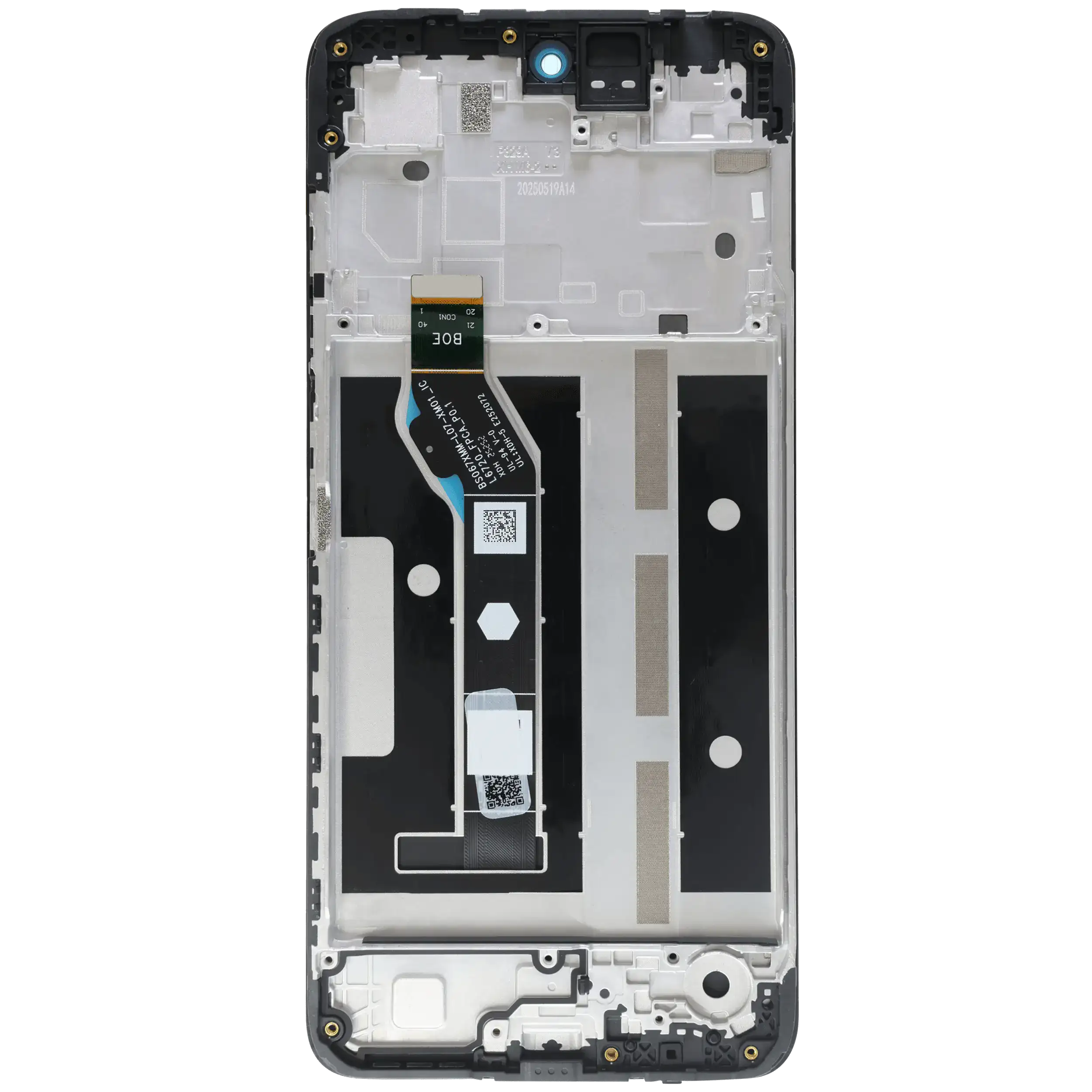 LCD-Display mit Rahmen für Motorola Moto G15 (XT2521 /2025) (Original OEM) (Alle Farben)
