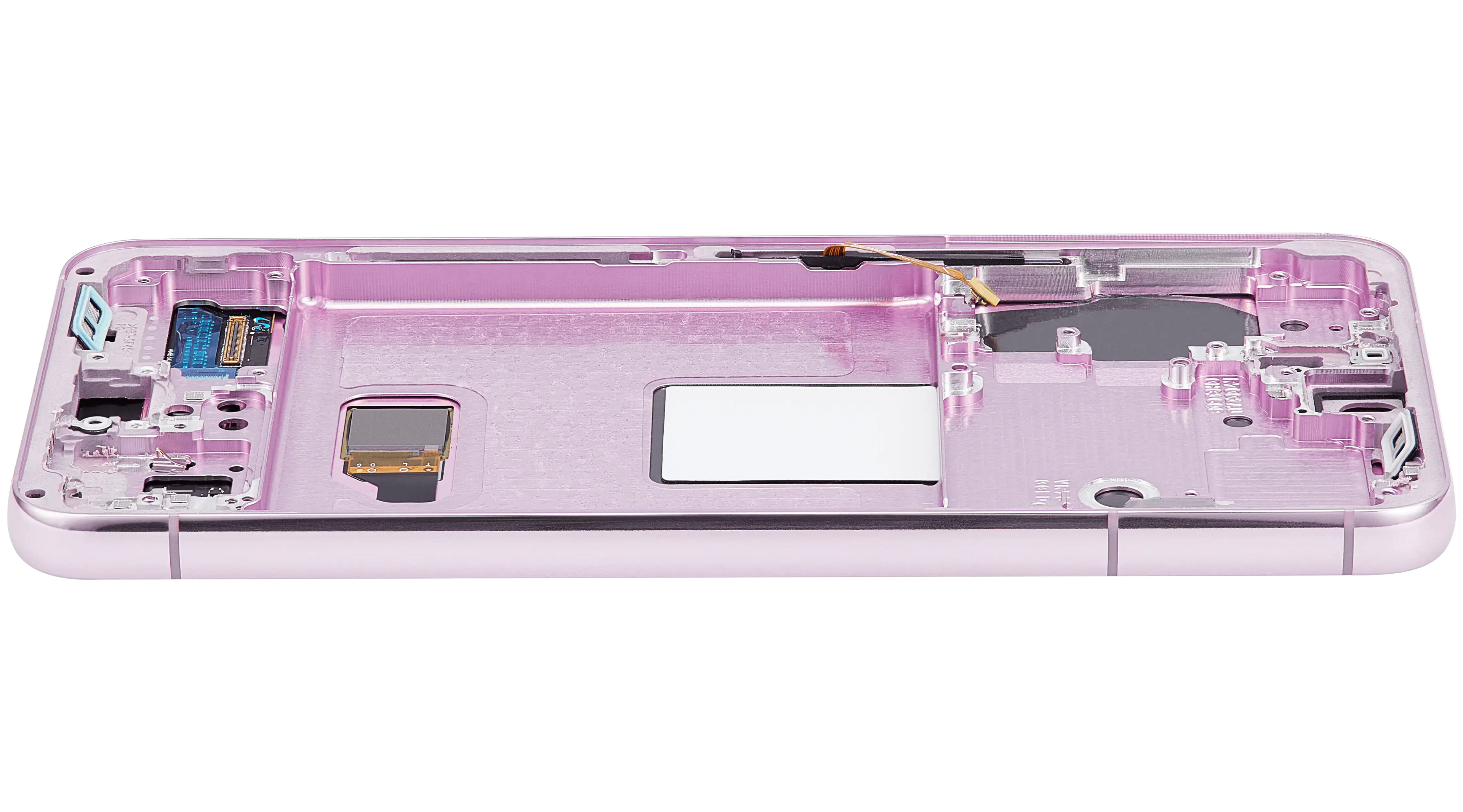 OLED-Display mit Rahmen für Samsung Galaxy S22 5G (US & Internationale Version) (gebrauchter OEM-Ausbau, Qualität A) (Bora purple)