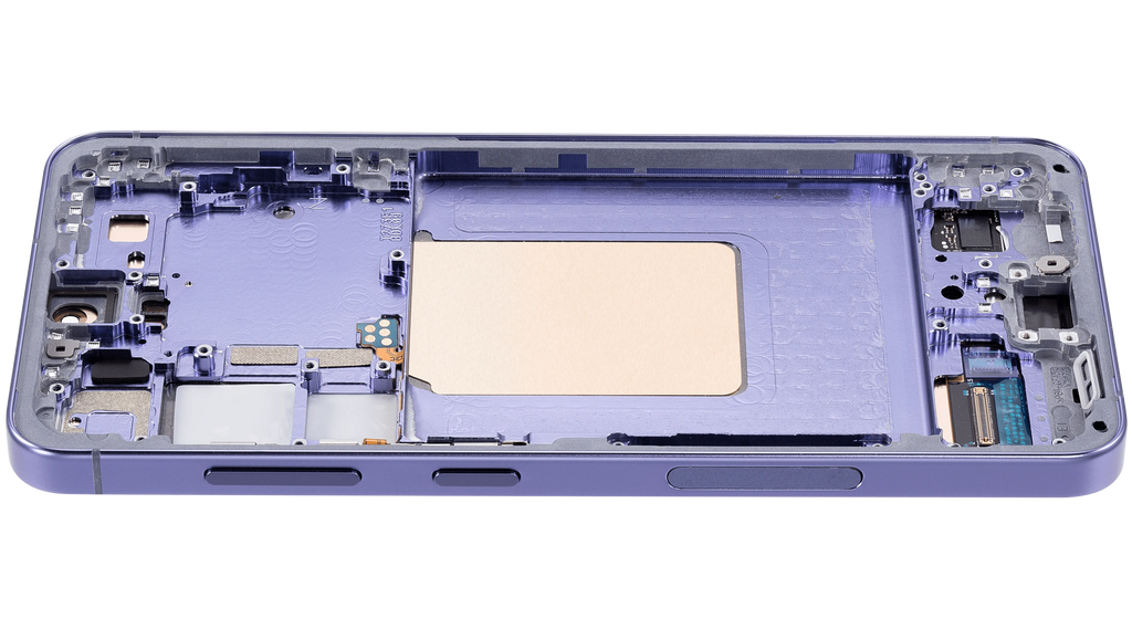 OLED-Display mit Rahmen für Samsung Galaxy S24 5G (US & Internationale Version) (Aftermarket Plus) (Cobalt Violet)