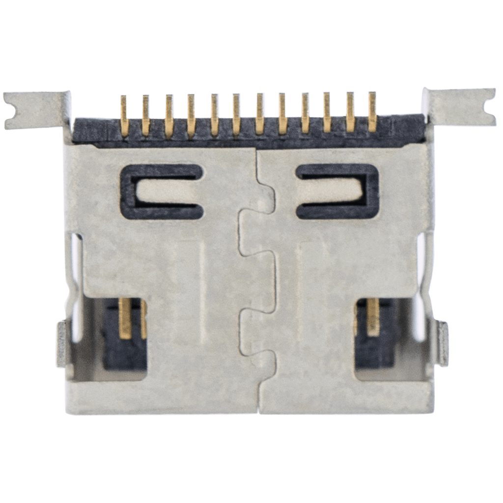 Ladebuchse soldering required - 12 Pin - Micro B - 4 Anchor Points (C229)