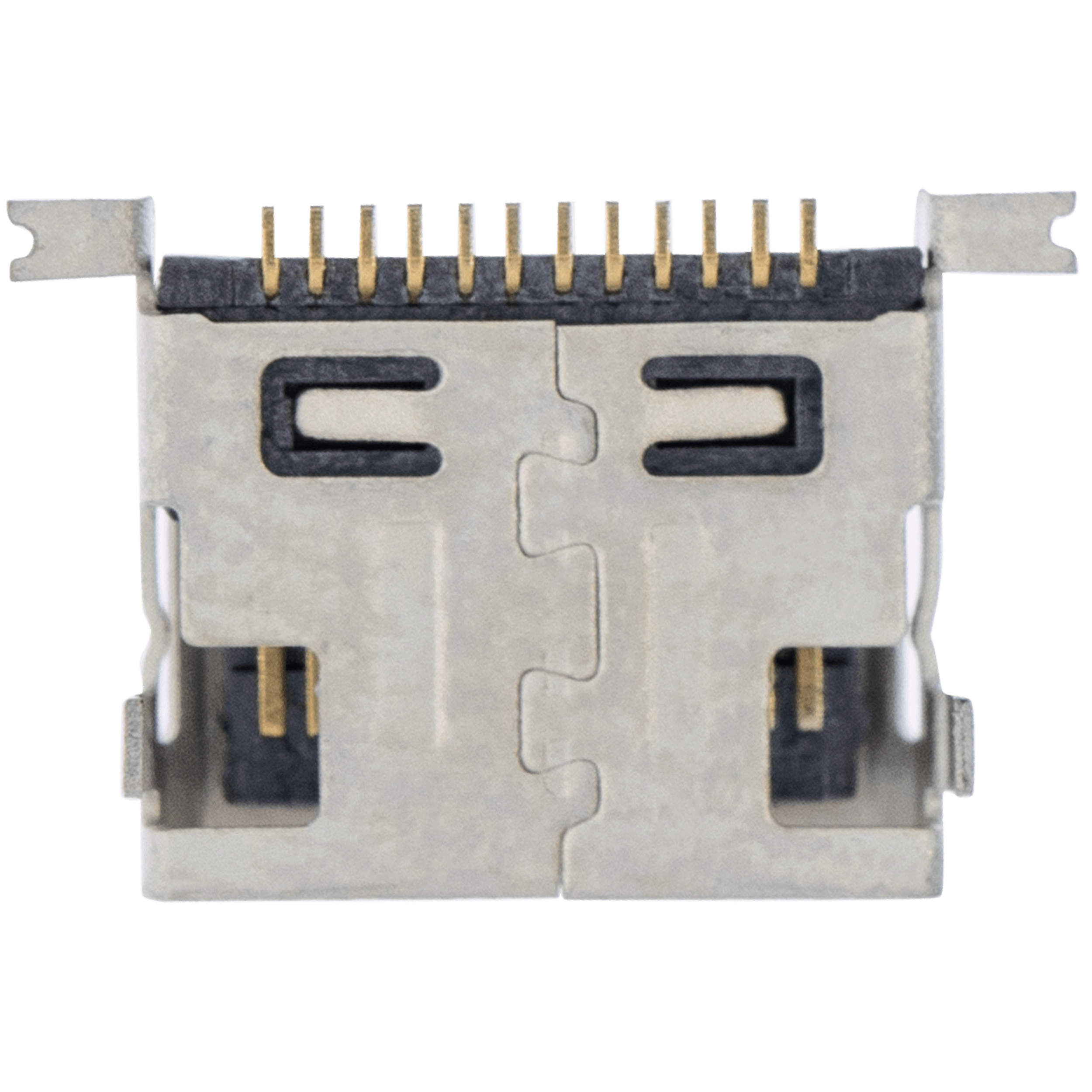 Ladebuchse soldering required - 12 Pin - Micro B - 4 Anchor Points (C229)