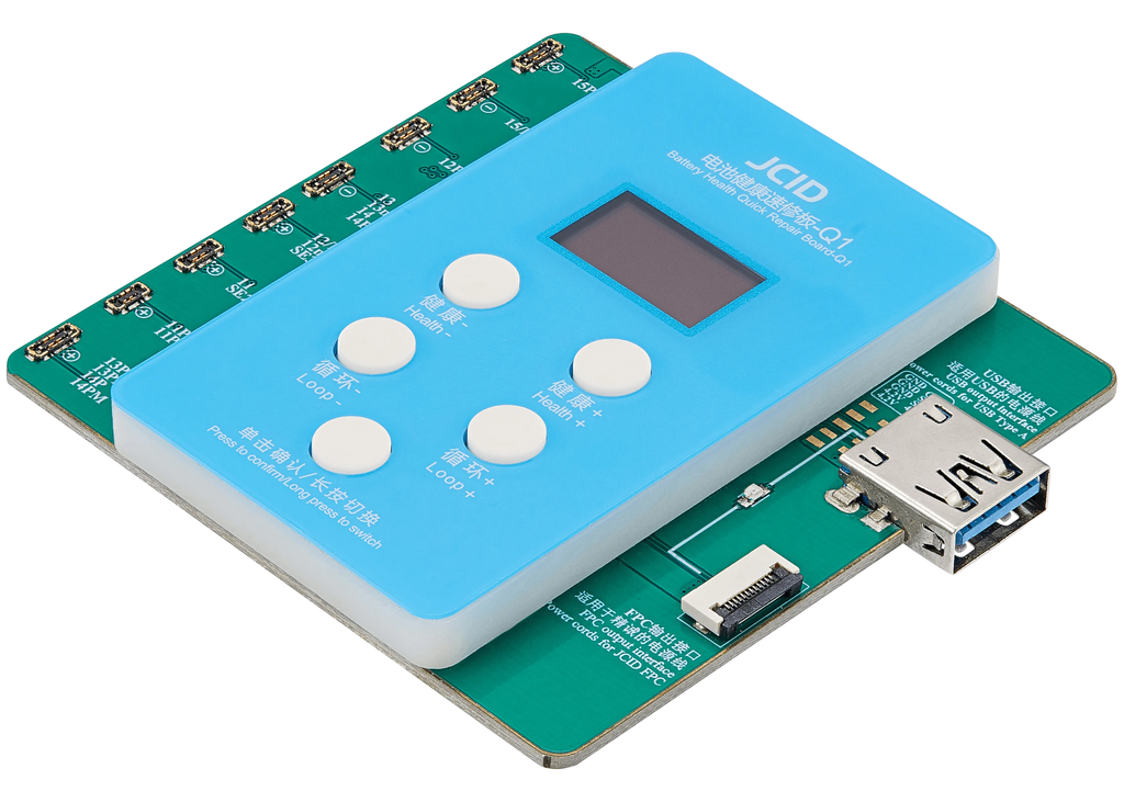 Akku Health Quick Repair Board für iPhone 11–15 Series (JCID Q1)