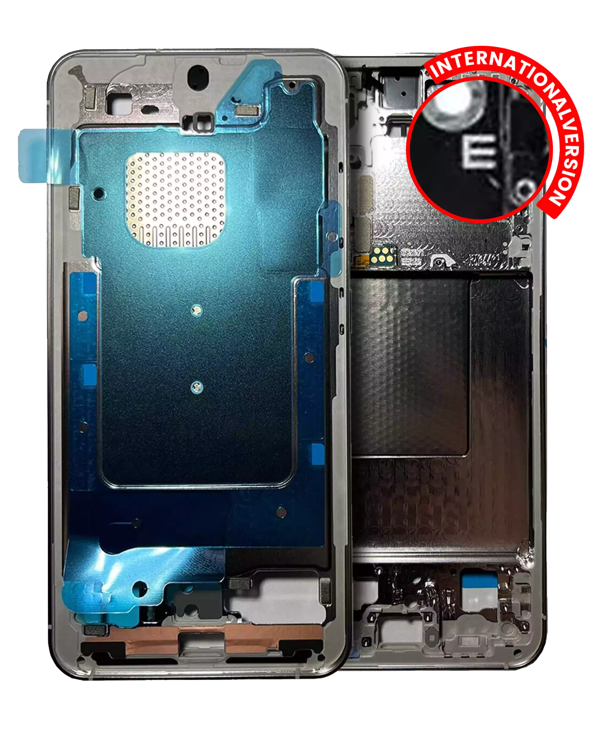 Midframe/Rahmen für Samsung Galaxy S24 5G (Internationale Version) (Service Pack) (Marble Grey)