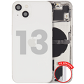 Backcover/Rahmen mit Small Parts für iPhone 13 (US-Version) (gebrauchter OEM-Ausbau, Qualität C) (Starlight)