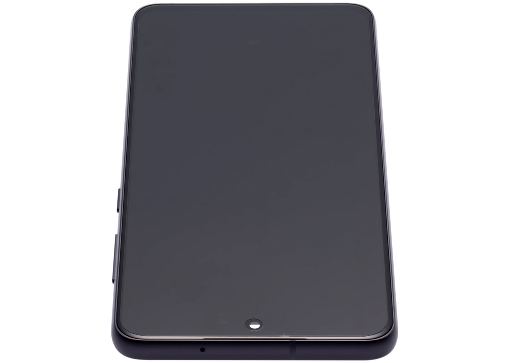 OLED-Display mit Rahmen für Samsung Galaxy S21 FE 5G (US & Internationale Version) (Aftermarket Plus) (120Hz) (Graphite)