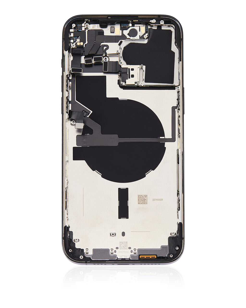 Backcover/Rahmen mit Small Parts für iPhone 14 Pro Max (US-Version) (gebrauchter OEM-Ausbau, Qualität A) (Space Schwarz)