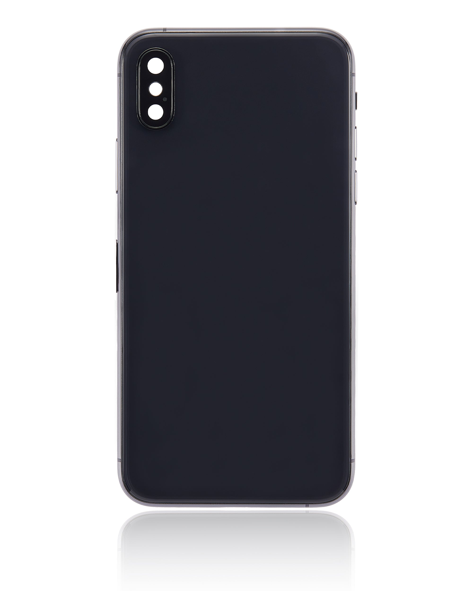 Back Cover/Frame with Pre-installed Small Parts for iPhone XS (No Logo) (Aftermarket Plus) (Space Gray)