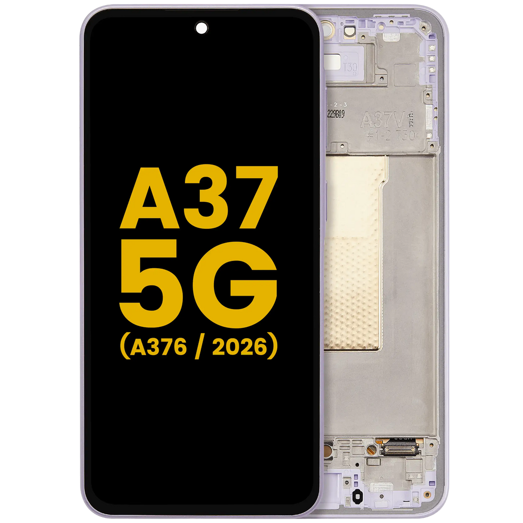 OLED-Display mit Rahmen für Samsung Galaxy A37 5G (A376 / 2026) (Refurbished) (Light Violet)
