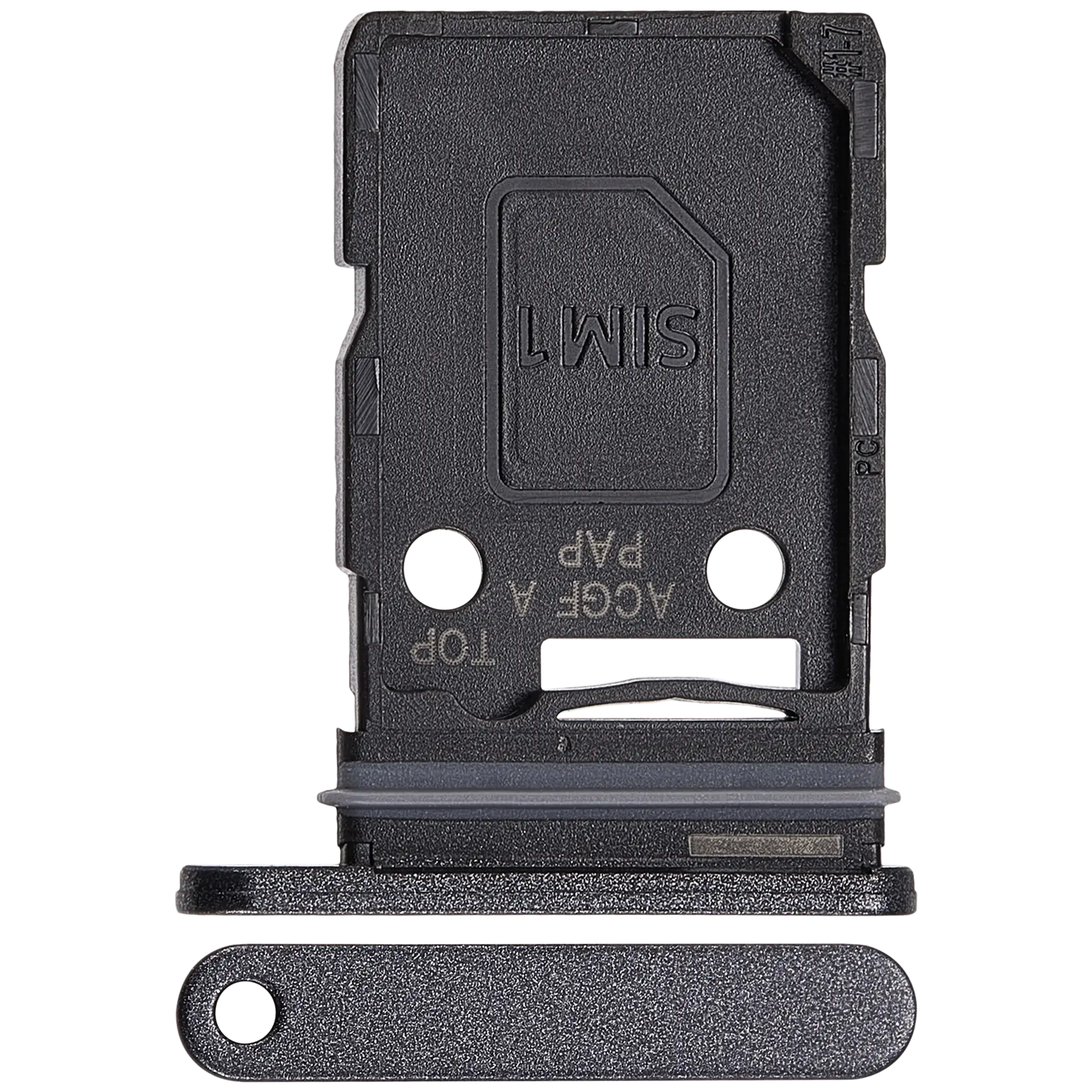 Single Sim Card Tray für Samsung Galaxy A37 (A376 / 2026) (Charkoal)