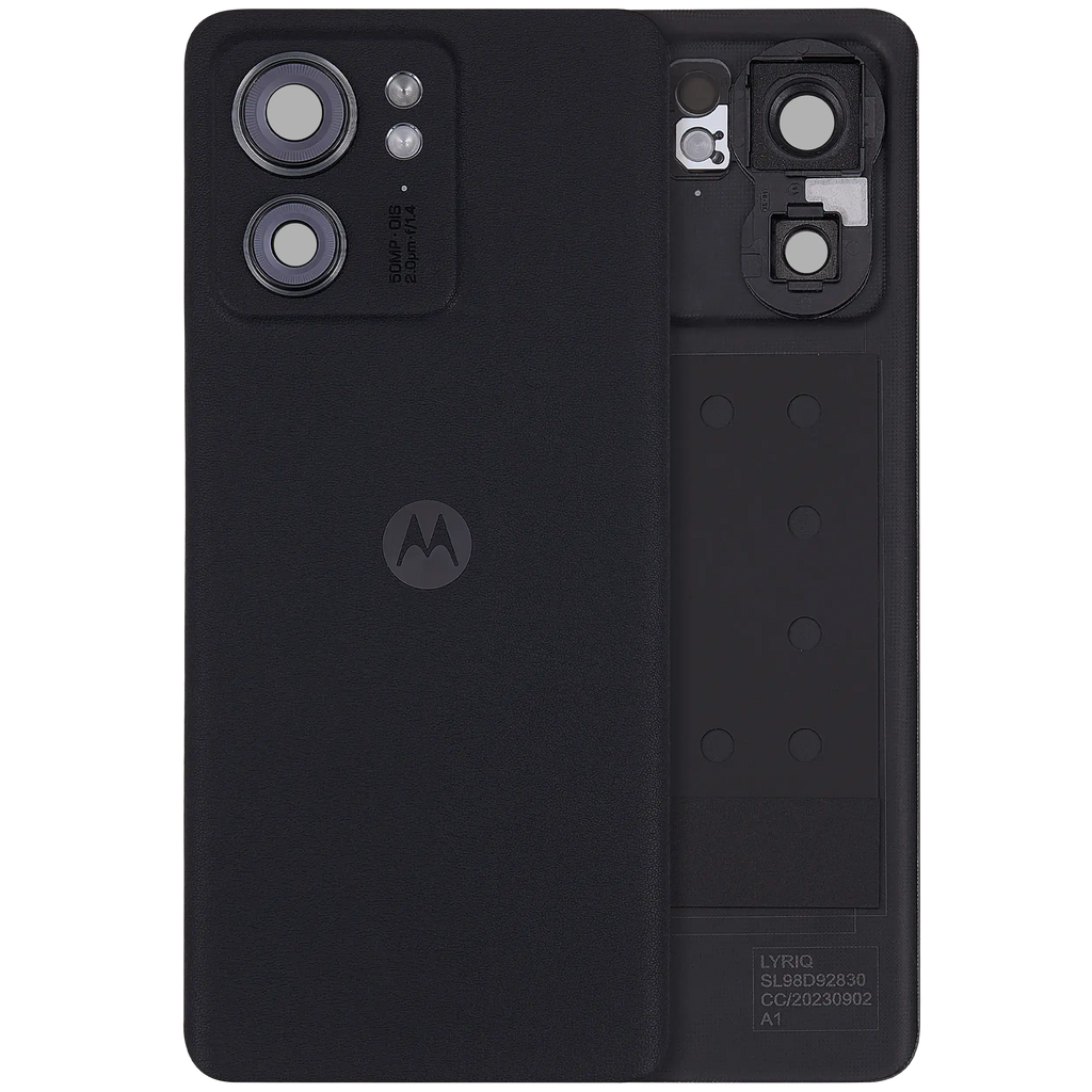 Backcover Glass für Motorola Edge 40 (XT2303-2 / 2023) (Premium) (Eclipse Black)