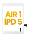 Digitizer für iPad Air 1 / iPad 5 (2017) (Home Button Pre-Installed für iPad Air 1) (Premium) (Weiß)