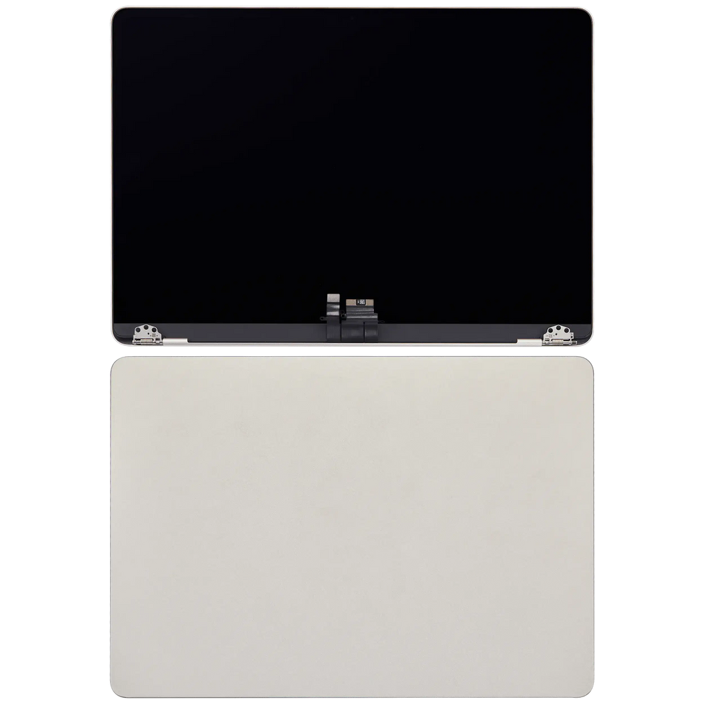Complete LCD-Display für MacBook Air 13" (A3113 / 2024) (Pre-installed Lid Angle Sensor cable) (gebrauchter OEM-Ausbau, Qualität B) (Starlight)