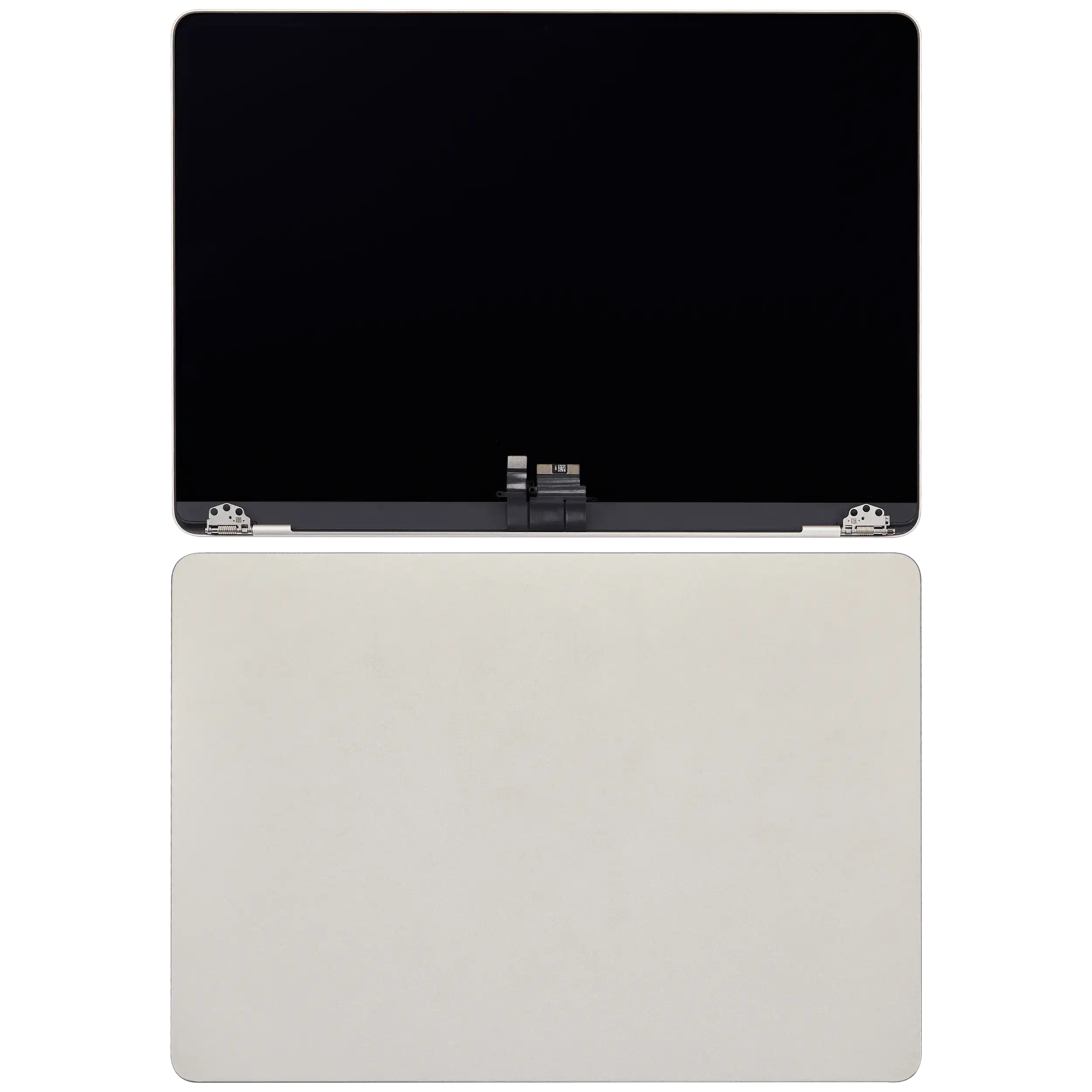 Complete LCD-Display für MacBook Air 13" (A3113 / 2024) (Pre-installed Lid Angle Sensor cable) (gebrauchter OEM-Ausbau, Qualität B) (Starlight)