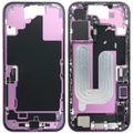 Midframe/Rahmen mit Ladebuchse Flex & Small Parts für iPhone 16 (EU / Global Version) (gebrauchter OEM-Ausbau, Qualität A) (Pink)