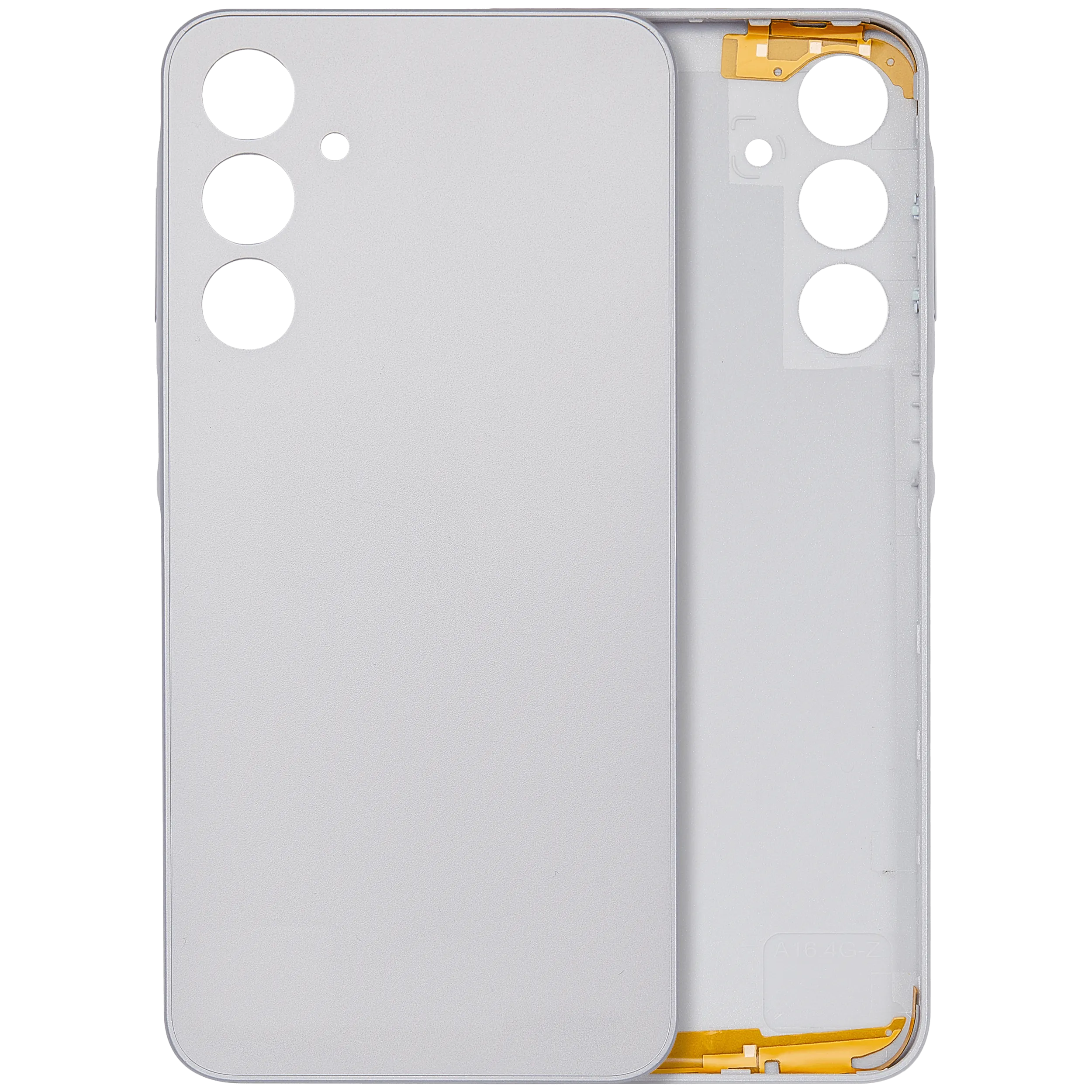 Backcover mit Camera Lens für Samsung Galaxy A16 5G (A166 / 2024) / A16 4G (A165 / 2024) (ohne Logo) (Aftermarket Plus) (Grau)