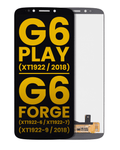 LCD-Display ohne Rahmen für Motorola Moto G6 Play/G6 Forge Refurbished Schwarz