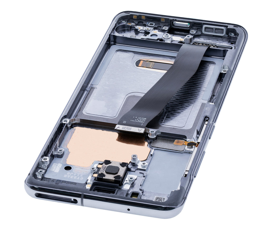 OLED-Display mit Rahmen für Samsung Galaxy S20 5G (Verizon 5G UW Frame Only) (gebrauchter OEM-Ausbau, Qualität A) (Cosmic Gray)