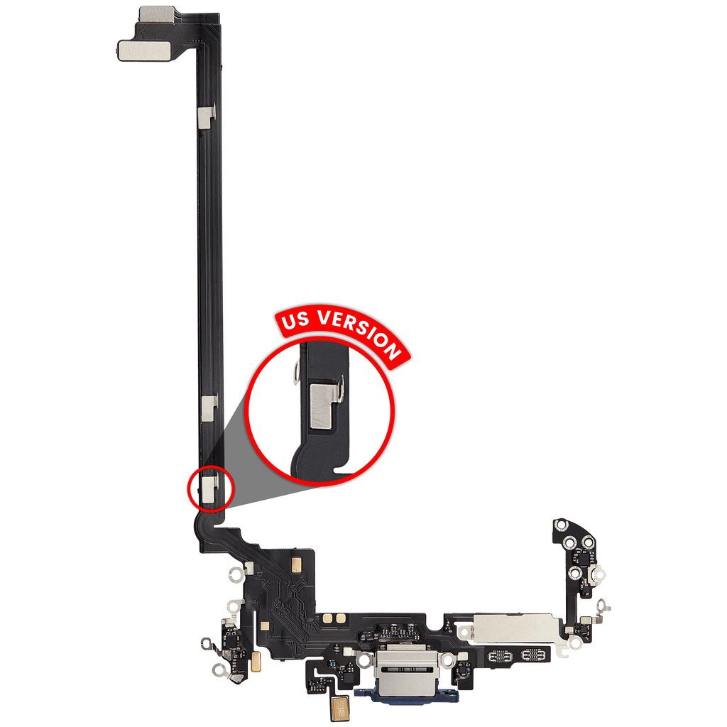 Ladebuchse Flex Cable für iPhone 17 Pro max (Aftermarket Plus) (US-Version) (Deep Blue)