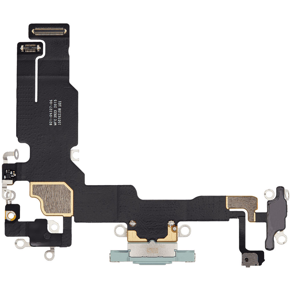 Charging Port Flex Cable for iPhone 15 (OEM Pull, Used, Green)