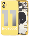 Backcover Rahmen mit Kleinteilen iPhone 11 Gelb Aftermarket Plus ohne Logo