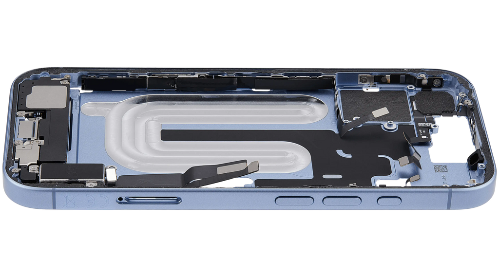 Original Apple-Ausbau B gebraucht – iPhone 17 EU / Rahmen Mist Blau