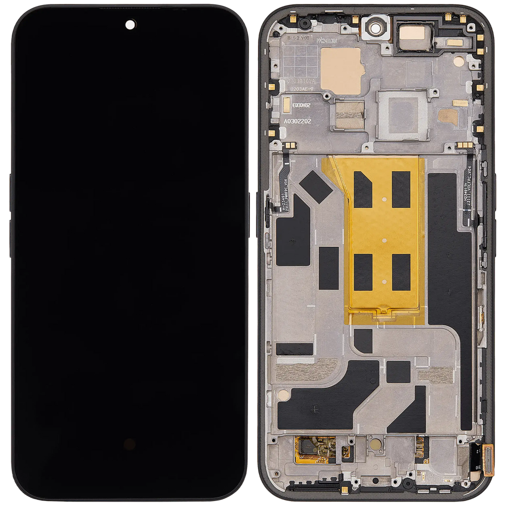 OLED-Display mit Rahmen für Nothing Phone (2a) (Refurbished) (Schwarz)