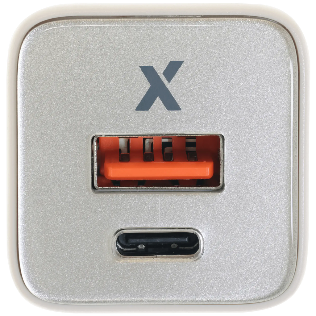 AmpSentrix Pro 30W 2-in-1 USB-C / USB-A GaN Wall Adapter (Desert Titanium)