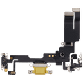 Charging Port Flex Cable for iPhone 14 (Used OEM, Yellow)